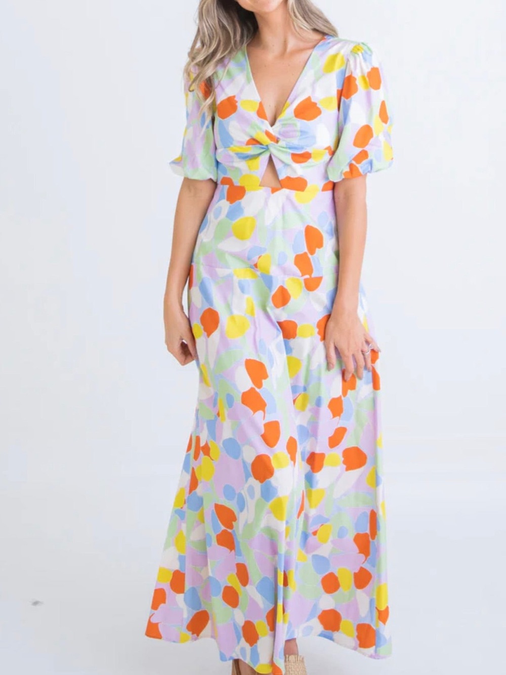 Karlie Mosaic Key Hole Dress